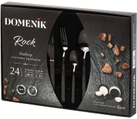 Набор столовых приборов Domenik Rock Black DMC035 (24шт) - 