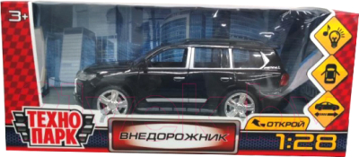 Масштабная модель автомобиля Технопарк Внедорожник / 2304008983-BK-R (черный)