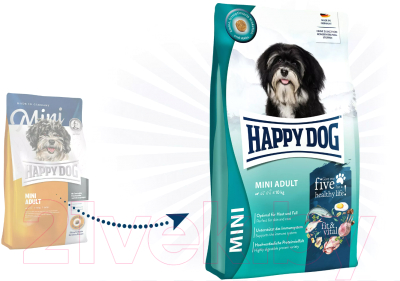 Сухой корм для собак Happy Dog Mini Adult Fit & Vital 26/14 / 61199 (4кг)