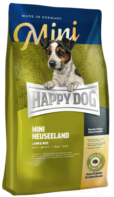 Сухой корм для собак Happy Dog Mini Neuseeland: Lamm & Reis 24/12 / 61226 (10кг)