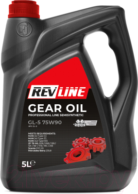Трансмиссионное масло Revline Semisynthetic GL-5 75W90 / RGL575905 (5л)