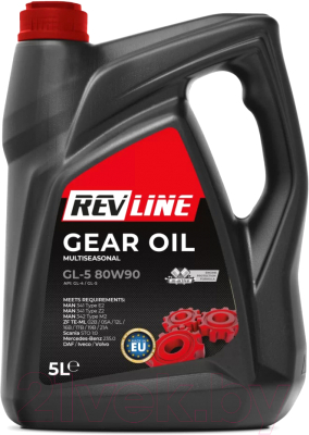 Трансмиссионное масло Revline GL-5 80W90 / RGL580905 (5л)