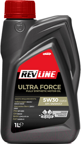 Моторное масло Revline Ultra Force C2/C3 5W30 / RUFC2C35301 (1л)