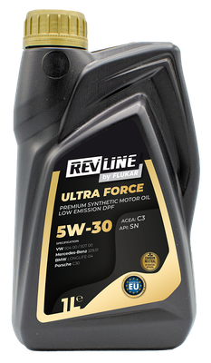Моторное масло Revline Ultra Force C3 5W30 / RUFC35301 (1л) - 
