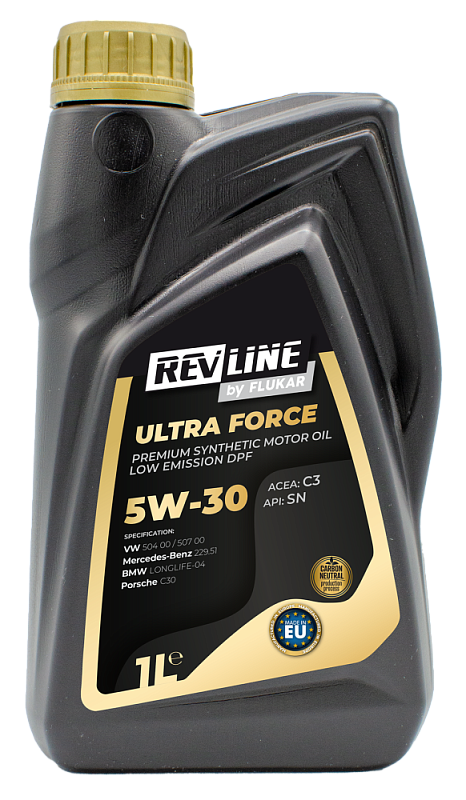 Моторное масло Revline Ultra Force C3 5W30 / RUFC35301 (1л)