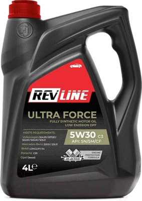 Моторное масло Revline Ultra Force C3 5W30 / RUFC35304 (4л)