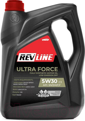 Моторное масло Revline Ultra Force C3 5W30 / RUFC35305 (5л)