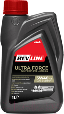 Моторное масло Revline Ultra Force C3 5W40 / RUFC35401 (1л)