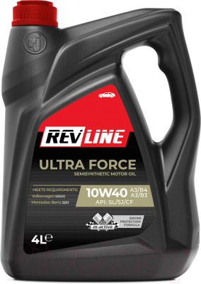 Моторное масло Revline Ultra Force Semisynthetic 10W40 / RUF10404 (4л)