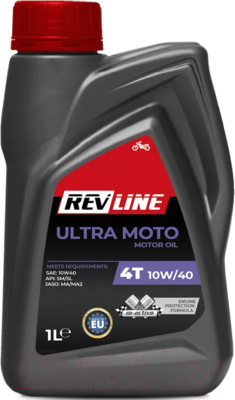 Моторное масло Revline Ultra Moto 4T 10W40 / R4T1 (1л)
