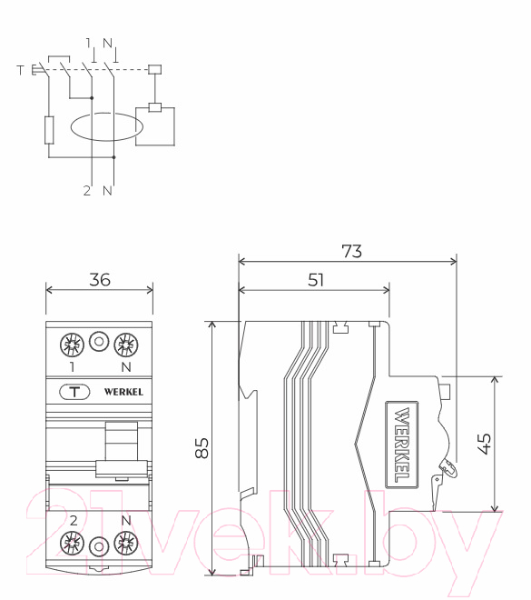 Устройство защитного отключения Werkel W912P256