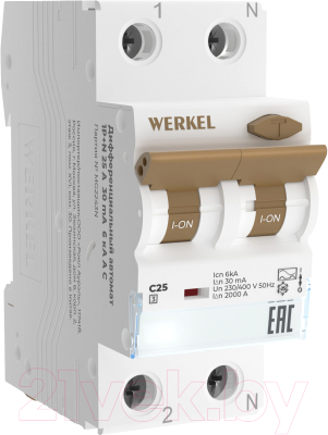 Дифференциальный автомат Werkel W922P256