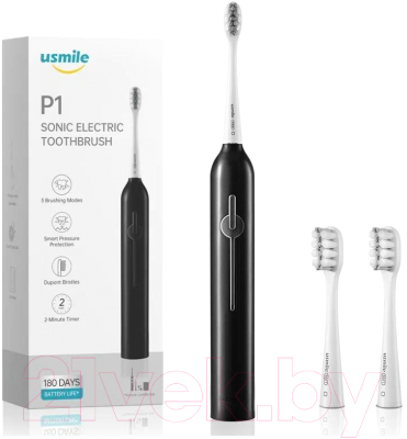 Электрическая зубная щетка Usmile Sonic P1 (черный)