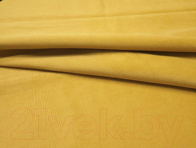 Диван П-образный Лига Диванов Эмир / 110959 (микровельвет желтый/экокожа коричневый)