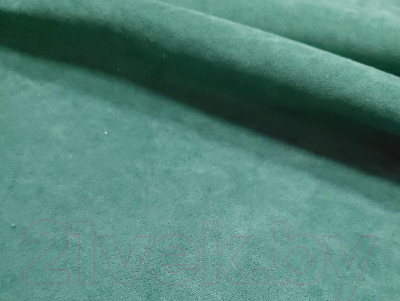 Диван П-образный Лига Диванов Эмир / 110976 (велюр зеленый/коричневый)