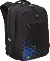 Школьный рюкзак Grizzly RB-356-2 (черный/синий) - 