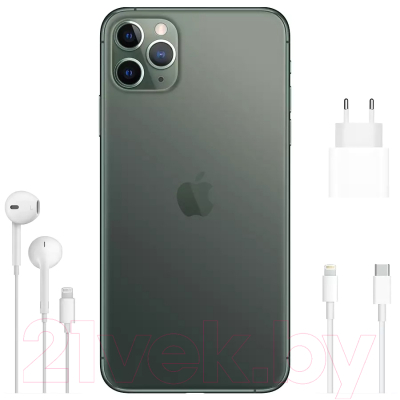Смартфон Apple iPhone 11 Pro Max 256GB / 2BMWHM2 восстановленный Breezy Грейд B (темно-зеленый)