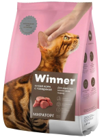 Сухой корм для кошек Winner Мираторг Для взрослых кошек всех пород с говядиной / 1010028205 (15кг) - 