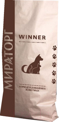 Сухой корм для кошек Winner Мираторг Для взрослых кошек всех пород с говядиной / 1010028205 (15кг)