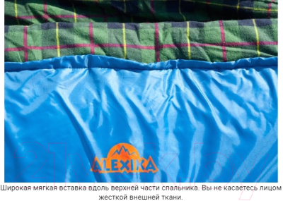 Спальный мешок Alexika Summer Compact Plus левый / 9268.01072 (синий)