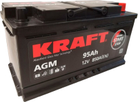 Автомобильный аккумулятор KrafT AGM 95 R / AGM-L5 (95 А/ч) - 