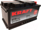 Автомобильный аккумулятор KrafT EFB 80 R низкий / EFB-L4B (80 А/ч) - 