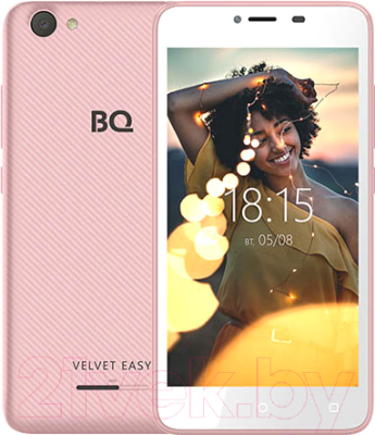 Смартфон BQ Velvet Easy BQ-5000G (розовое золото)