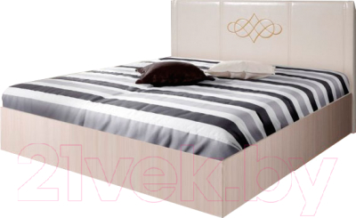 Двуспальная кровать Мебель-Парк Аврора 3 200x160 с подъемным механизмом (светлый)