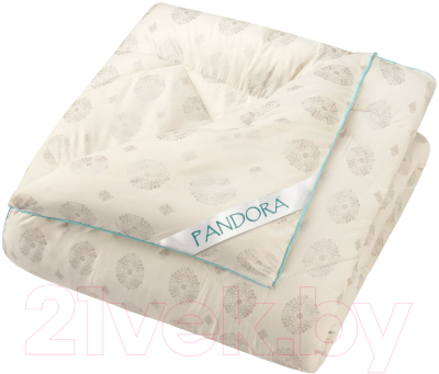 Одеяло PANDORA Овечья шерсть тик облегченное 140x205