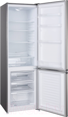 Холодильник с морозильником Evelux FS 2220 X