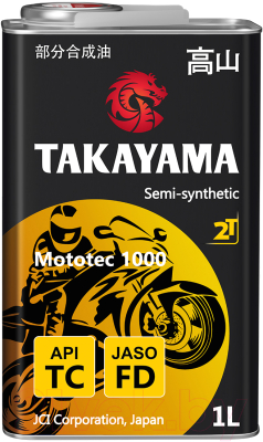 Моторное масло Takayama Mototec 1000 2T / 605570 (1л)