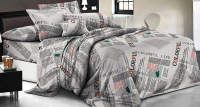 Комплект постельного белья Бояртекс №21565 2.0 с европростыней (креп-жатка) - 