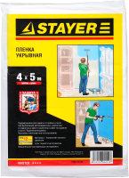Пленка строительная Stayer Master укрывочная 1225-15-05 (12мкм, 4х5м, 20м2) - 
