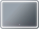 Зеркало Бриклаер Эстель-1 100 LED сенсор (серебристый) - 
