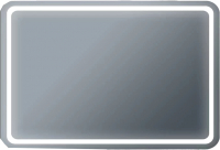 Зеркало Бриклаер Эстель-1 120 LED на взмах руки (серебристый) - 