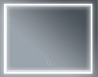 Зеркало Бриклаер Эстель-2 100 LED сенсор (серебристый) - 