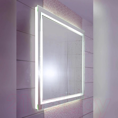 Зеркало Бриклаер Эстель-2 100 LED сенсор (серебристый)