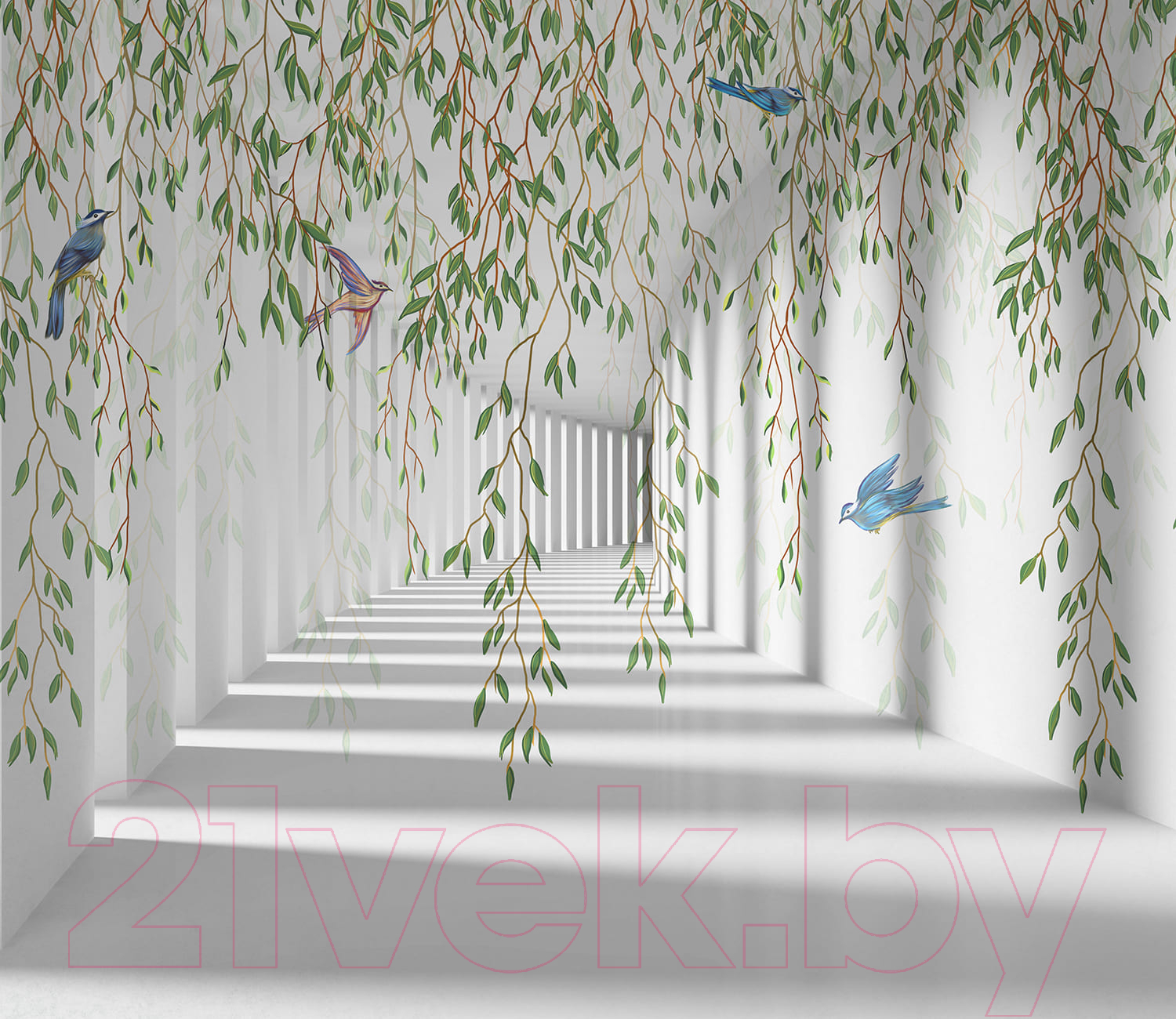 Фотообои листовые Citydecor Flower tunnel 3d 1