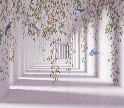 Фотообои листовые Citydecor Flower tunnel 3d 5 (312x265)