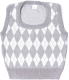 Жилет детский Amarobaby Knit Romb / AB-OD23-KNIT10R/1100-134 (серый/белый, р.134) - 