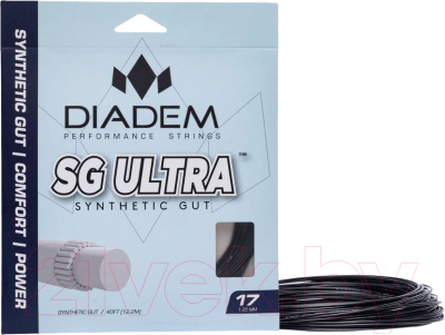 Струна для теннисной ракетки Diadem SG Ultra Set 16 / S-SET-SYN-16-BLK (12.2м, черный)
