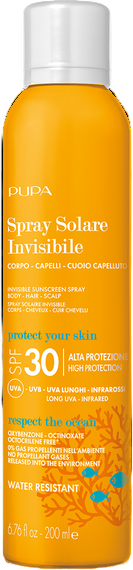Спрей солнцезащитный Pupa Invisible Sunscreen Для тела, волос и кожи головы SPF 30 (200мл)