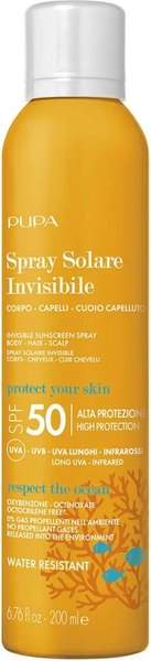 Спрей солнцезащитный Pupa Invisible Sunscreen Для тела, волос и кожи головы SPF 50 (200мл)