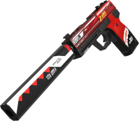 Пистолет игрушечный VozWooden Active USP 2 Года Красный Стандофф 2 / 2002-070 - 