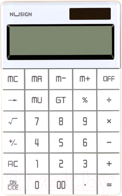 Калькулятор Deli NS041 (белый)