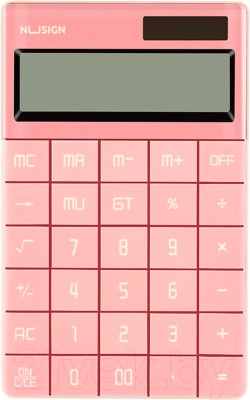 Калькулятор Deli NS041 (светло-красный)