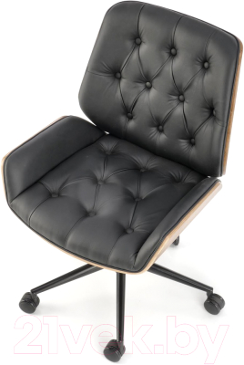 Кресло офисное Halmar Gavin (ореховый/черный)