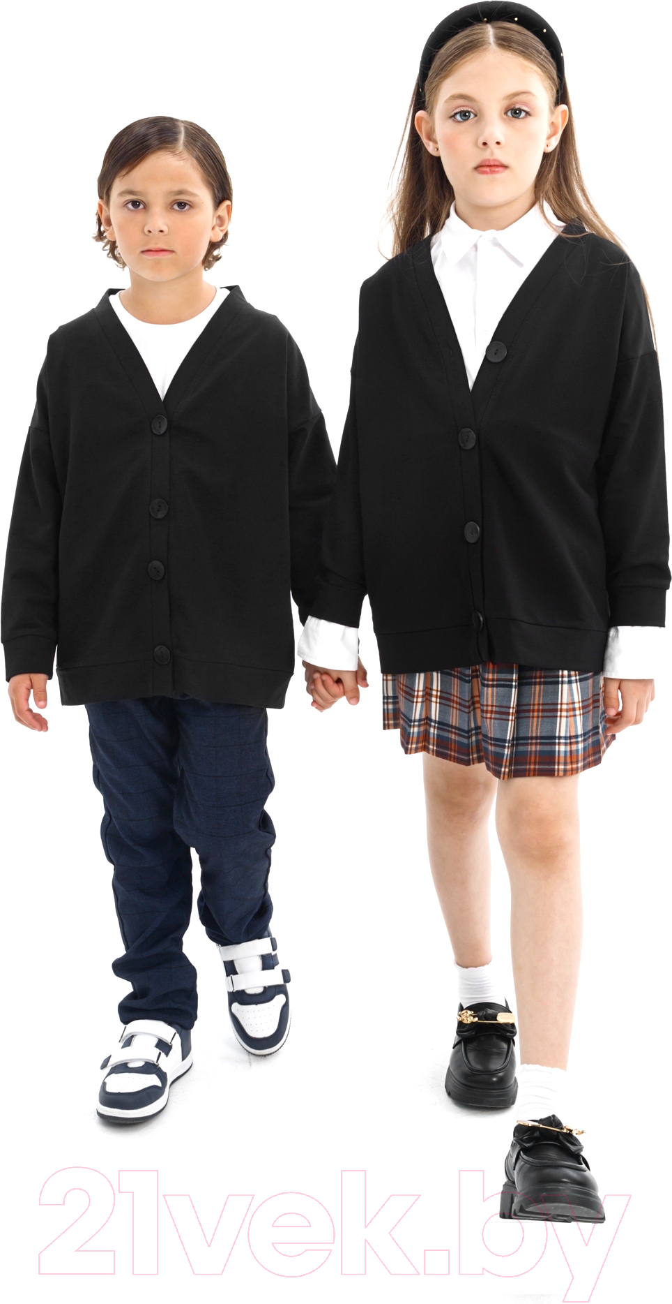 Кардиган детский Amarobaby Study Hop / AB-OD23-SH19/09-152 (черный, р.152) — фото 8