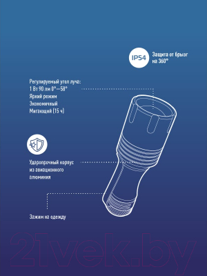 Фонарь Космос KOS105B