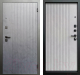 Входная дверь Промет Рона 86x205 (правая, бетон графит/бетон снежный/черный муар) - 